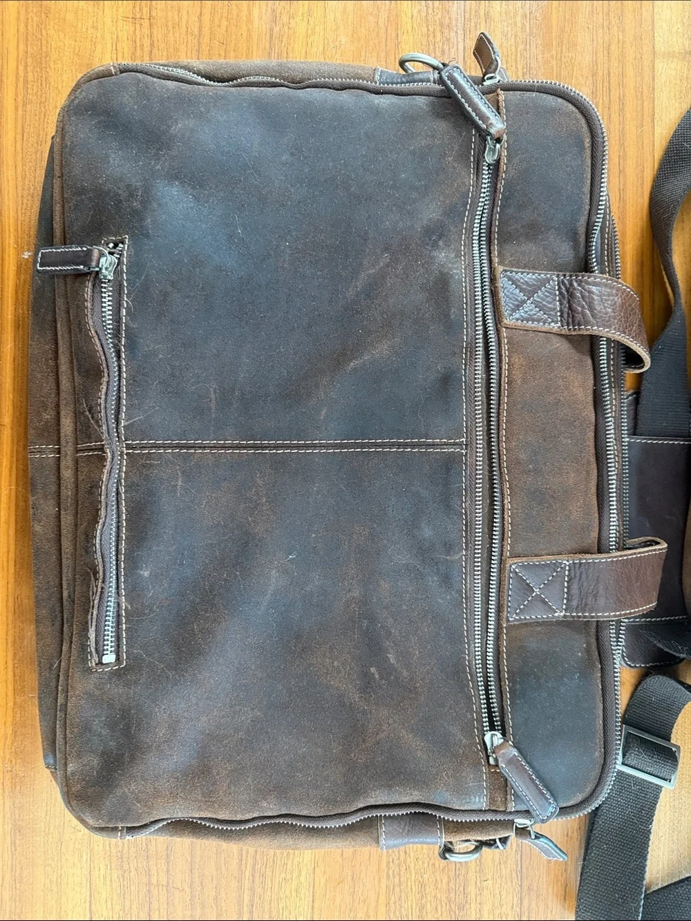 Vintage Pelle Studios Wilson leather weekend and brief case travel set